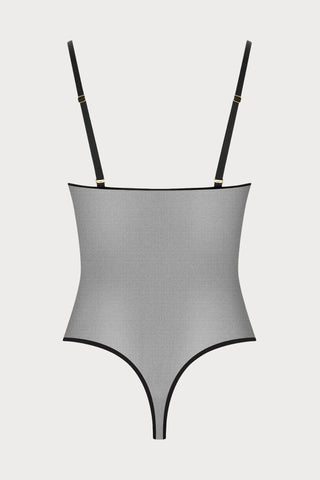 Corps à Corps Thong Bodysuit Black