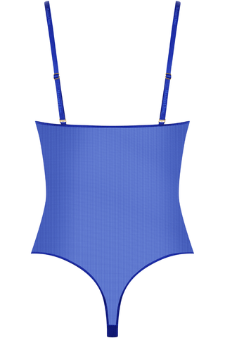 Maison Close Corps à Corps Thong Bodysuit Neon Blue