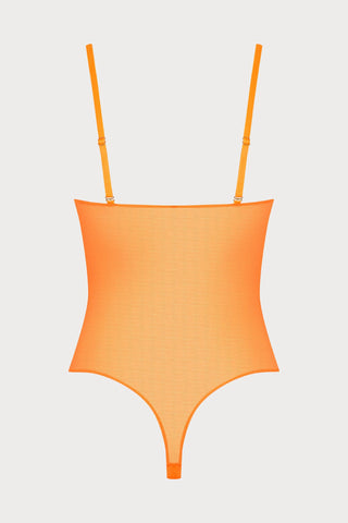 Corps à Corps Thong Bodysuit Neon Orange