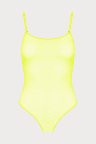 Corps à Corps Thong Bodysuit Neon Yellow