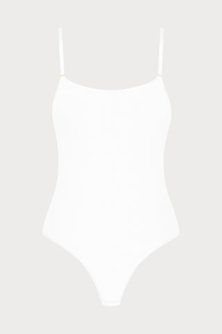 Corps à Corps Thong Bodysuit White