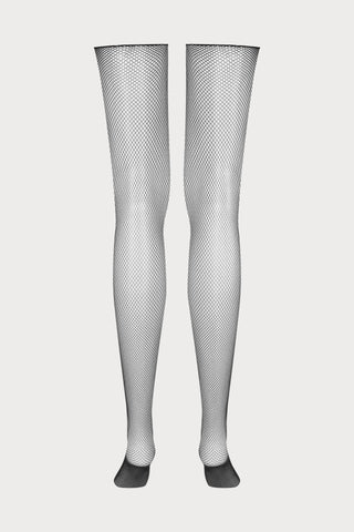 Maison Close Black Fishnet Stockings | Cut & Curled Stockings