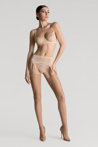 Maison Close Nude Cut & Curled Stockings
