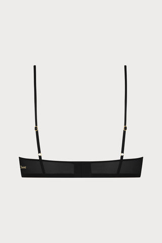 Double Sens Balconette Bra in Black