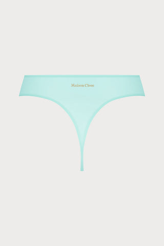 Double Sens High Waist Thong in Celadon