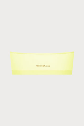 Double Sens Bandeau Bra in Yellow