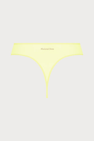 Double Sens High Waist Thong in Yellow