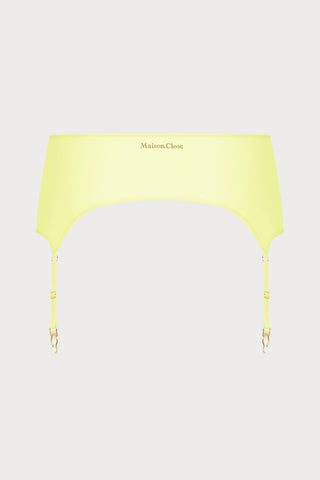 Double Sens Suspender Belt in Yellow