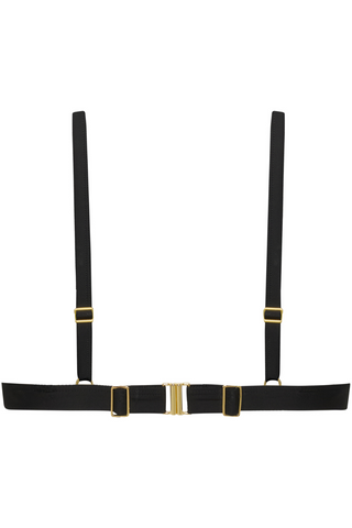 Maison Close Fatale Black Bandeau Bikini Top - Luxury Bikini Bra