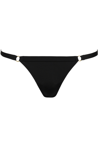 Maison Close Fatale Black Cheeky Bikini Bottom - Luxury Bikini Brief