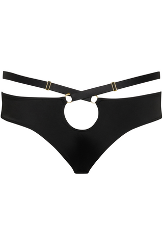 Maison Close Fatale Black Tanga Bikini Bottom- Cheeky Bikini Brief