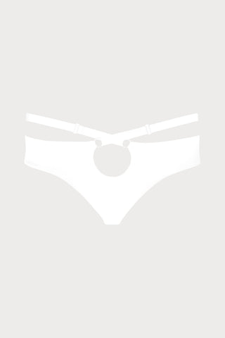Fatale Tanga Bikini Bottom in White