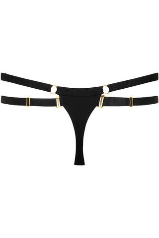 Maison Close Fatale Black Thong Bikini Bottom - String Bikini Brief