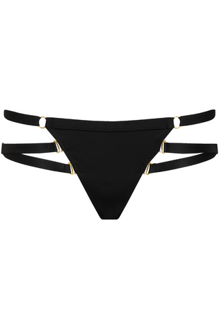 Maison Close Fatale Black Thong Bikini Bottom - String Bikini Brief