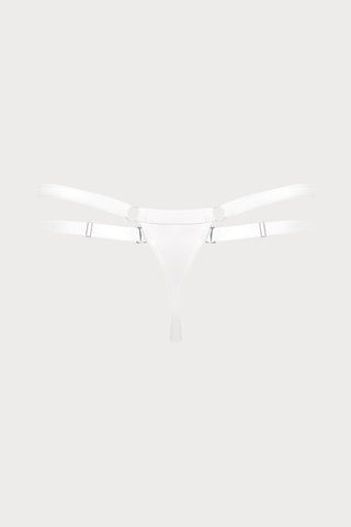 Fatale Thong Bikini Bottom in White