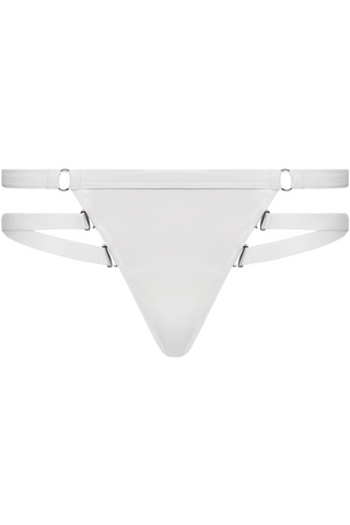 Maison Close Fatale White Thong Bikini Bottom - String Bikini Brief