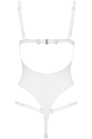 Maison Close Fatale White Thong Swimsuit - Sexy One-Piece Swimsuits