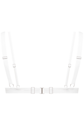 Maison Close Fatale White Triangle Bikini Top - White Bikinis