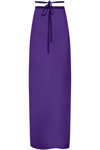 Maison Close Fever Purple Long Wrap Beach Skirt - Cover Up Skirt