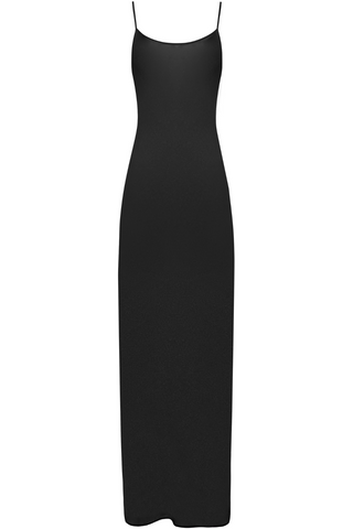 Maison Close Fever Black Long Open Back Beach Dress