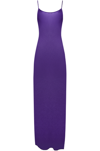 Maison Close Fever Purple Long Open Back Beach Dress