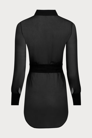 Maison Close Fever Beach Shirt Dress in Black - Naughty Knickers