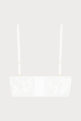 Flashback Lace Bustier White