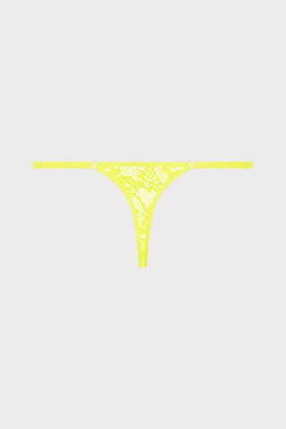 Flashback Lace Mini Thong Yellow