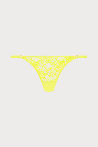 Flashback Lace Mini Thong Yellow