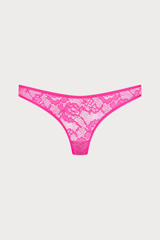 Flashback Lace Tanga Thong Pink