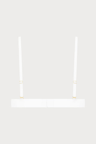 Flashback Lace Triangle Bra White
