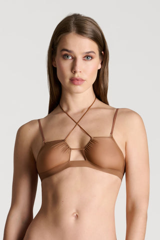 Maison Close French Kiss Light Sienna Sheer Bralette