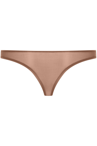 Maison Close French Kiss Light Mocha Sheer High Leg Tanga