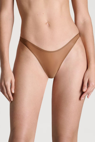 Maison Close French Kiss Light Sienna Sheer Open Brief
