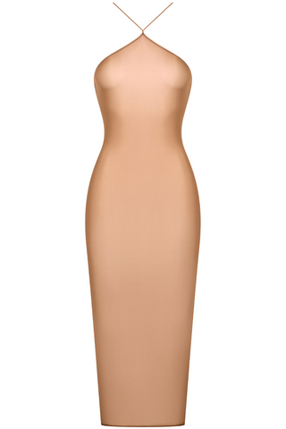 Maison Close French Kiss Light Sienna Sheer Midi Dress