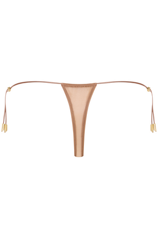 Maison Close French Kiss Light Sienna Sheer Mini Thong