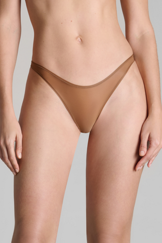 Maison Close French Kiss Light Sienna Sheer Open Brief