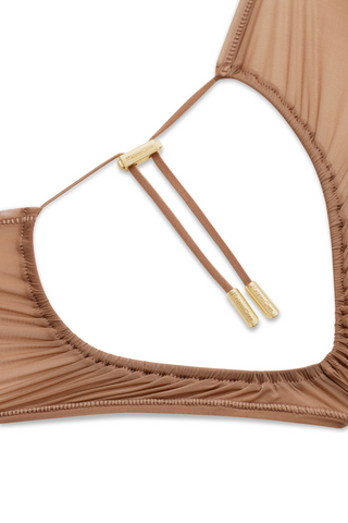 Maison Close French Kiss Light Sienna Sheer Open Brief