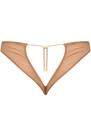 Maison Close French Kiss Light Sienna Sheer Open Brief
