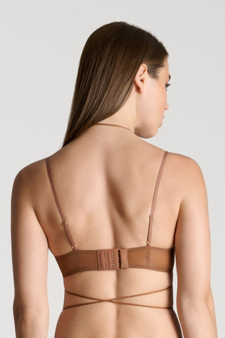 Maison Close French Kiss Light Sienna Sheer Wire Bra