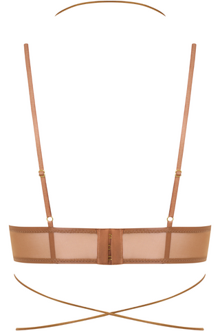 Maison Close French Kiss Light Sienna Sheer Wire Bra