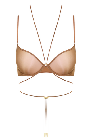 Maison Close French Kiss Light Sienna Sheer Wire Bra