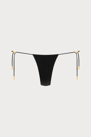 French Kiss Black Mini Thong