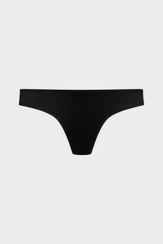 French Kiss Black Open Back Brief