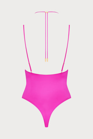 French Kiss Pink Strap Thong Body