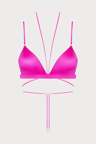French Kiss Pink Triangle Bra