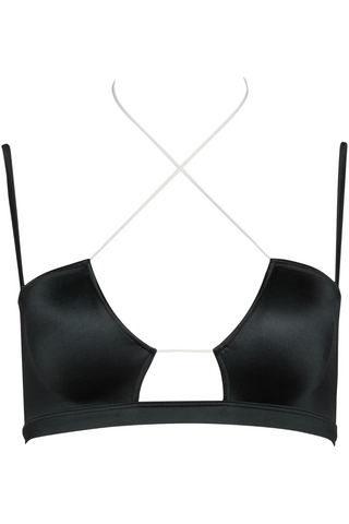 Maison Close Glow Black Bralette Bikini Top - Strappy Bikini Bra