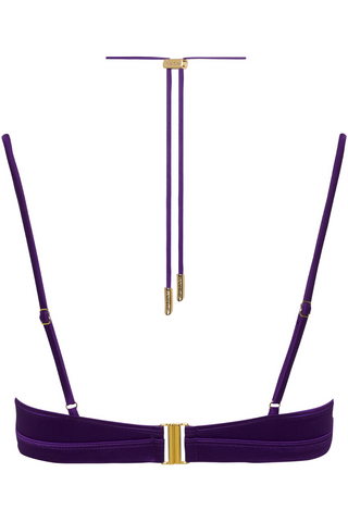 Maison Close Glow Purple Bralette Bikini Top - Strappy Bikini Bra