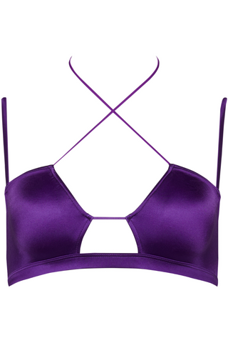 Maison Close Glow Purple Bralette Bikini Top - Strappy Bikini Bra