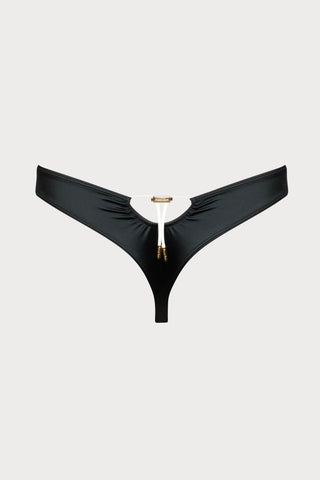 Glow Tanga Bikini Bottom in Black